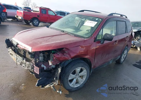 2015 Subaru Forester 2.5I z USA, uszkodzony, nr VIN JF2SJABC9FH428258